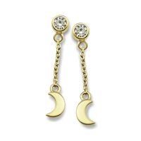 JWLS4U | Oorhangers Moon Goud 1